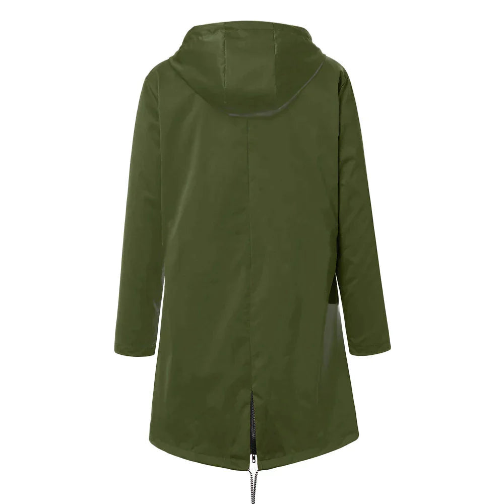 Damen Regenjacke ELSA mit verstellbarer Kapuze 7