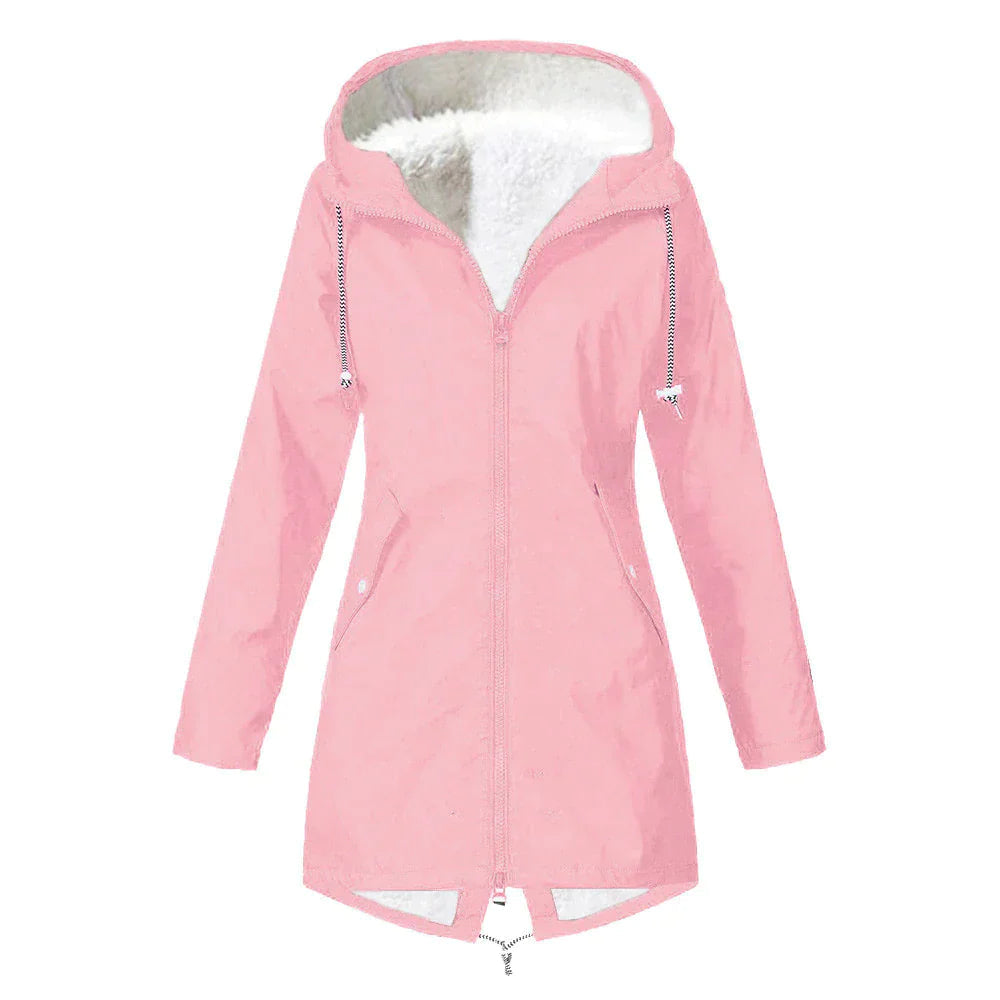 Damen Regenjacke ELSA mit verstellbarer Kapuze 9