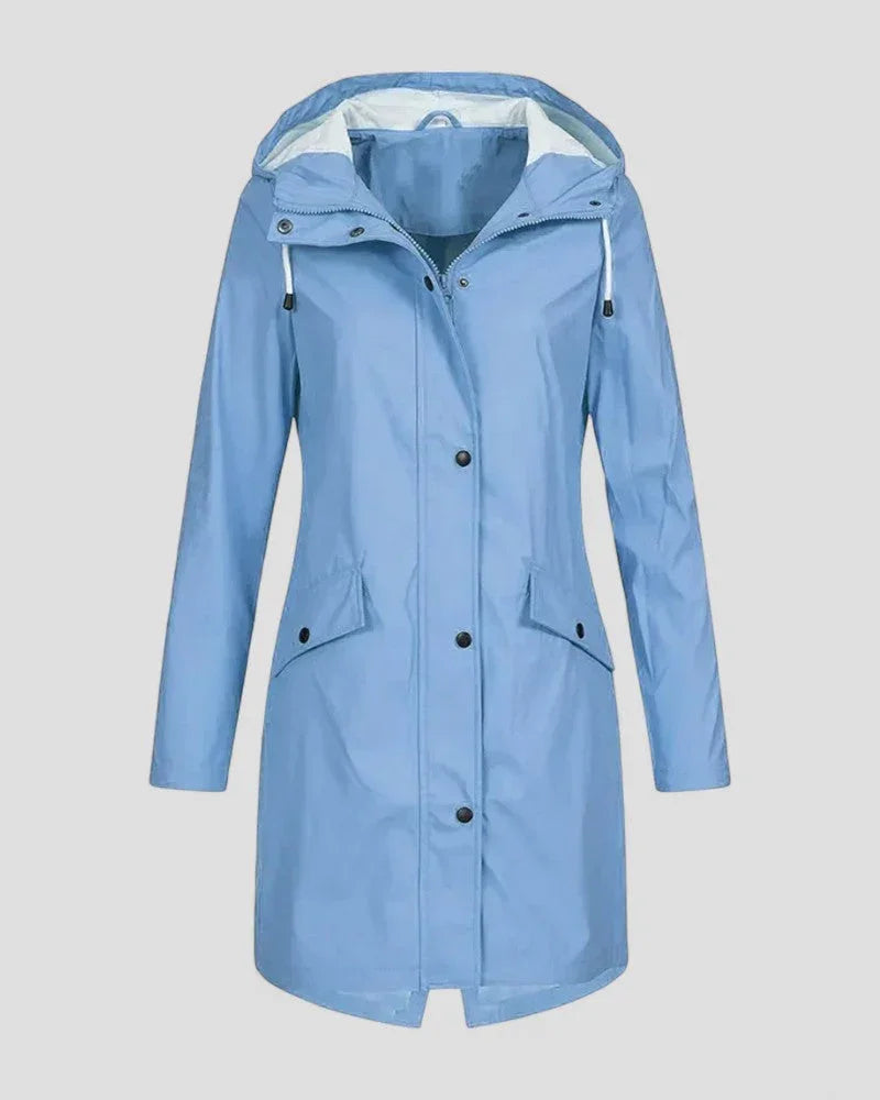Damen Regenjacke Wasserdicht mit Kapuze für Alle Wetterlagen 1