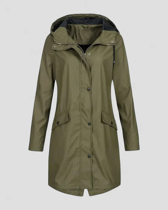 Damen Regenjacke Wasserdicht mit Kapuze für Alle Wetterlagen 2