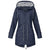Damen Regenjacke mit verstellbarem Bund und praktischen Taschen 2