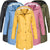 Damen Regenmantel Lange Regenjacke Wasserabweisend Synthetische Fasern 1