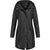 Damen Regenmantel Lange Regenjacke Wasserabweisend Synthetische Fasern 7