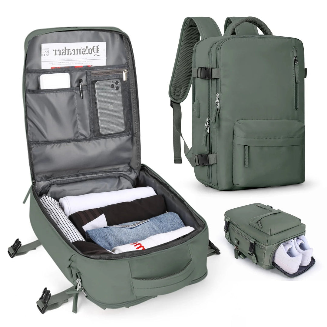 Damen Reiserucksack Mit USB-Anschluss Und Diebstahlschutz Für Reisen Und Alltag 13