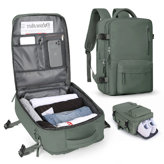Damen Reiserucksack Mit USB-Anschluss Und Diebstahlschutz Für Reisen Und Alltag 13