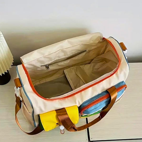 Damen Reisetasche Weekender Stilvoll Hochwertiges Material mit Fächern für Organisation 2