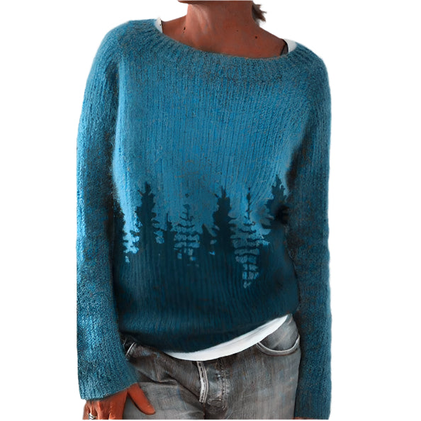 Damen Retro-Pullover Klassischer Stil Strickmaterial 0