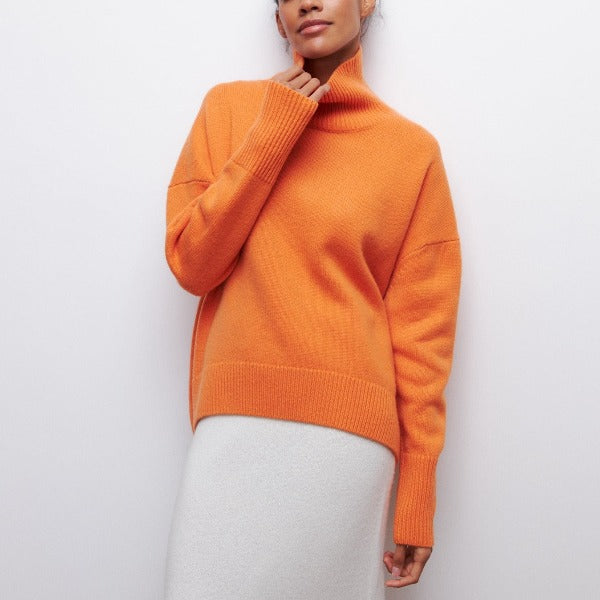 Damen Rollkragenpullover Lässiger Stil für den Winter 4