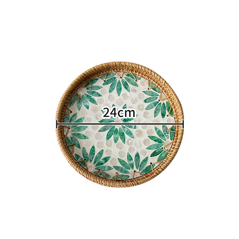 Damen Runde Servierplatte Mosaik Design 28 cm 9