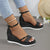 Damen Sandalen Bequem Offenes Design Hochwertige Textilien 3