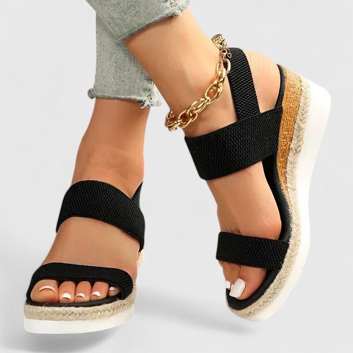 Damen Sandalen Offener Stil mit Gepolsterter Sohle für Sommerschuhe 3