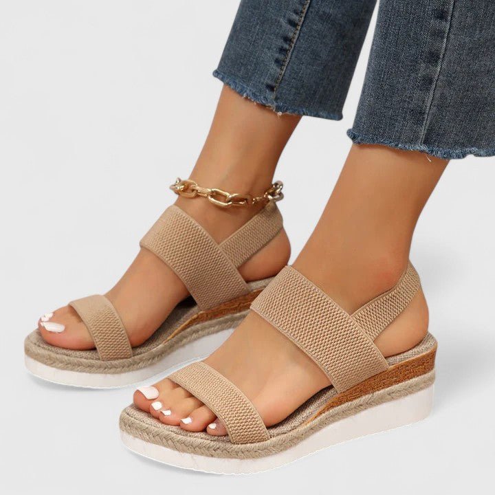 Damen Sandalen Offener Stil mit Gepolsterter Sohle für Sommerschuhe 4