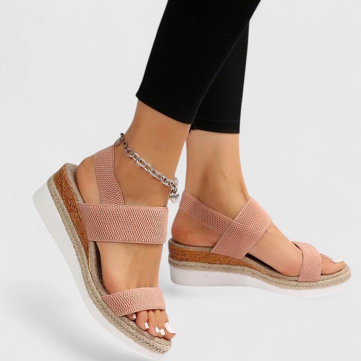 Damen Sandalen Offener Stil mit Gepolsterter Sohle für Sommerschuhe 7