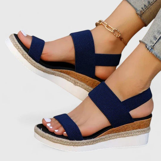 Damen Sandalen Offener Stil mit Gepolsterter Sohle für Sommerschuhe 9