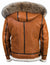 Damen Schaffelljacke mit Pelzkapuze 3