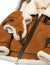 Damen Schaffelljacke mit Pelzkapuze 6