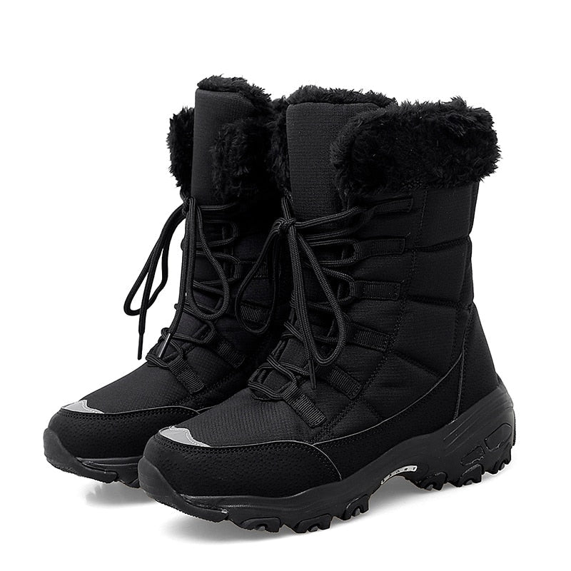 Damen Schneestiefel Warm gefüttert 0