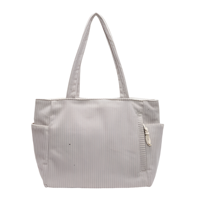 Damen Schultertasche Corduroy Modern Praktisch 0