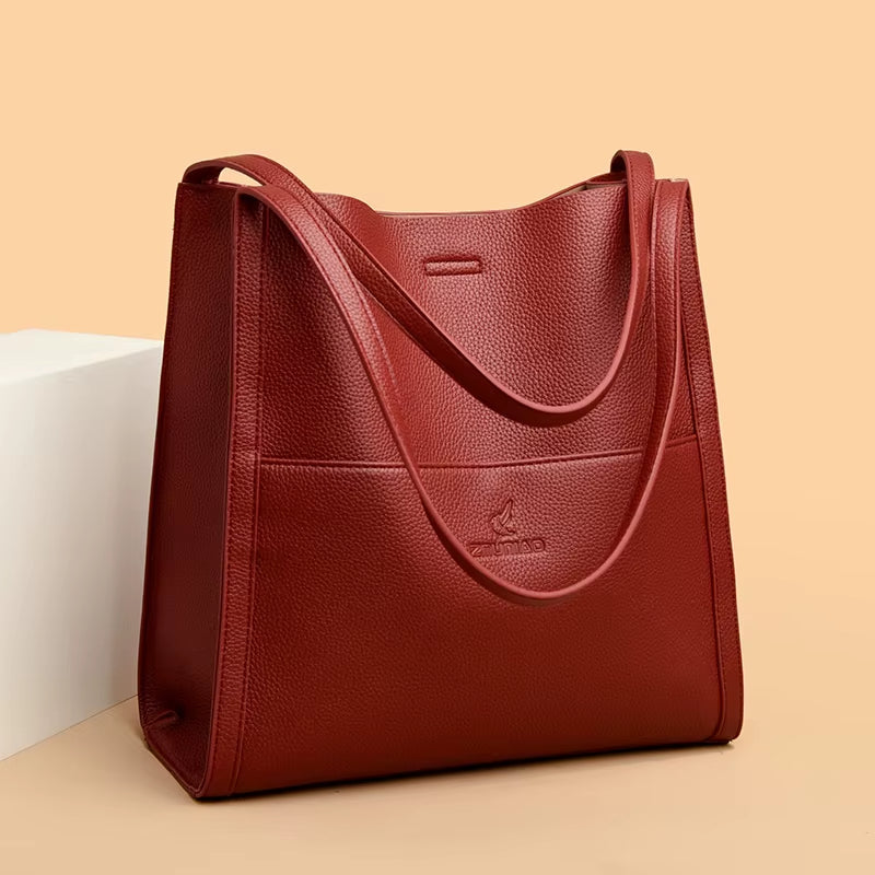Damen Schultertasche Stilvoll PU-Leder 4
