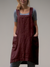 Damen Schürzenkleid Baumwolle mit Taschen 7