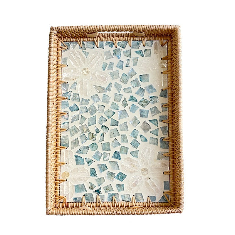 Damen Servierplatte Rechteckig Mosaik Design 4