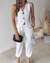 Damen Set Twin Set mit Gilet und Hose im Streifen-Design, Bequemer Stoff 4