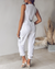 Damen Set Twin Set mit Gilet und Hose im Streifen-Design, Bequemer Stoff 7