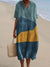 Damen Shirtkleid mit V-Ausschnitt und Taschen im Streifenmuster 11
