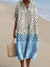 Damen Shirtkleid mit V-Ausschnitt und Taschen im Streifenmuster 5