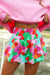 Damen Shorts mit Smockbund und abstraktem Print 6