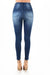 Damen Skinny Jeans Hohe Taille Zerstört Denim 3