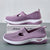 Damen Sneaker Atmungsaktive Freizeit Schuhe Flache Slip-On Mesh Gummi 2