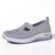 Damen Sneaker Atmungsaktive Freizeit Schuhe Flache Slip-On Mesh Gummi 6