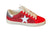 Damen Sneaker Sportlich Rot 0