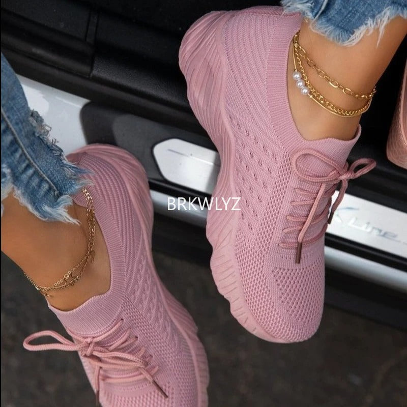 Damen Sneaker Trendy und Bequem Vielfältig Kombinierbar 1