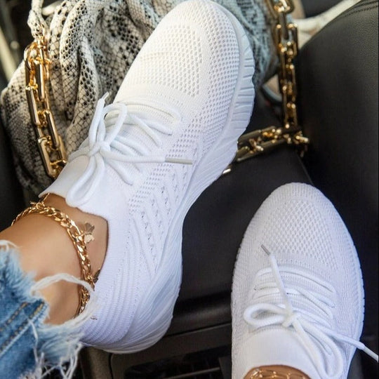 Damen Sneaker Trendy und Bequem Vielfältig Kombinierbar 4