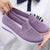 Damen Sneakers Atmungsaktive Strick-Mesh Slip-On Schuhe 5