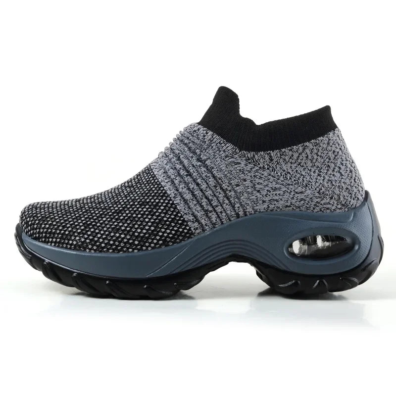Damen Sneakers Erhöhter Absatz Atmungsaktives Obermaterial für Freizeit und Outdoor 5