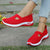 Damen Sneakers Leichte Flache Schuhe Atmungsaktives Material für Alle Jahreszeiten 7