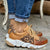 Damen Sneakers Leoparden-Druck Chunky Textil Gummi 2
