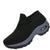 Damen Sneakers Plattform Atmungsaktives Obermaterial Rutschfeste Sohle 2