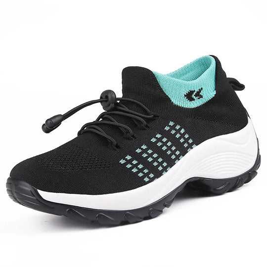 Damen Sneakers Plattform Schuhe für Freizeit und Sport 9