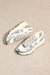 Damen Sneakers Sportlich Casual Silber 1