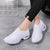 Damen Sneakers Wedge Atmungsaktiv Vulkanisierte Sohle 3
