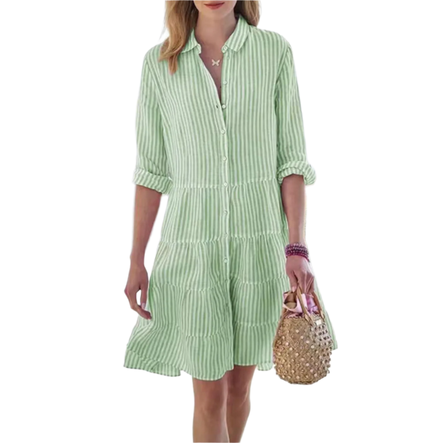 Damen Sommerkleid Odessa Breezy Chic aus leichtem Stoff 0