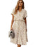 Damen Sommerkleid Vintage Stil mit Mittelärmeln und Leopardenprint 0