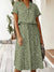 Damen Sommerkleid Vintage Stil mit Mittelärmeln und Leopardenprint 2