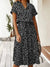 Damen Sommerkleid Vintage Stil mit Mittelärmeln und Leopardenprint 6