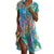 Damen Sommerkleid mit V-Ausschnitt und asymmetrischem Saum 0