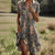 Damen Sommerkleid mit V-Ausschnitt und asymmetrischem Saum 4